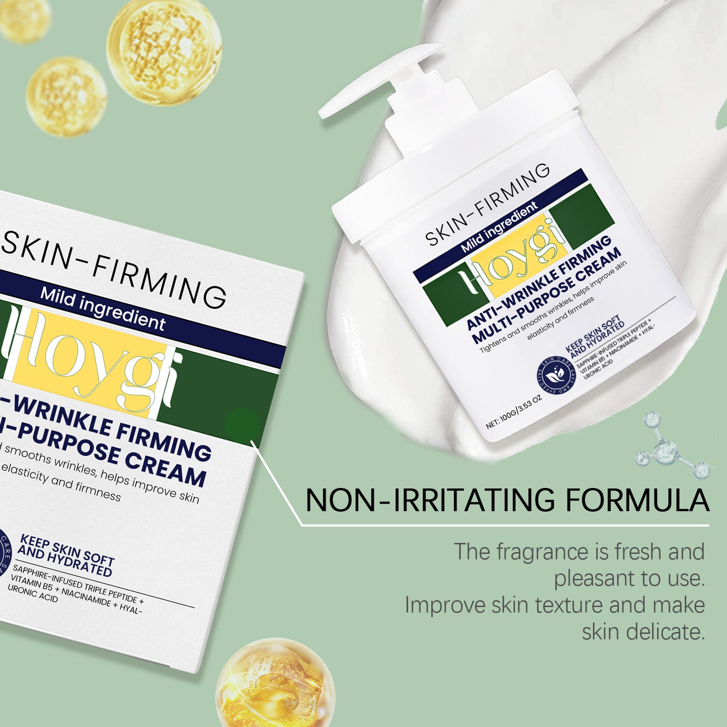 Hoygi Moisturizing Cream Nourishes The Face, Hydrates The Skin, Moisturizes The Skin, And Moisturizes The Skin