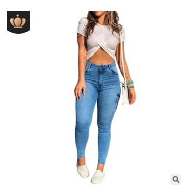 Patchwork Wide Leg Mom Jeans Vintage Mopping Pants Casual Streetwear Boyfriend Denim Jeans Big Pocket Cargo Pants