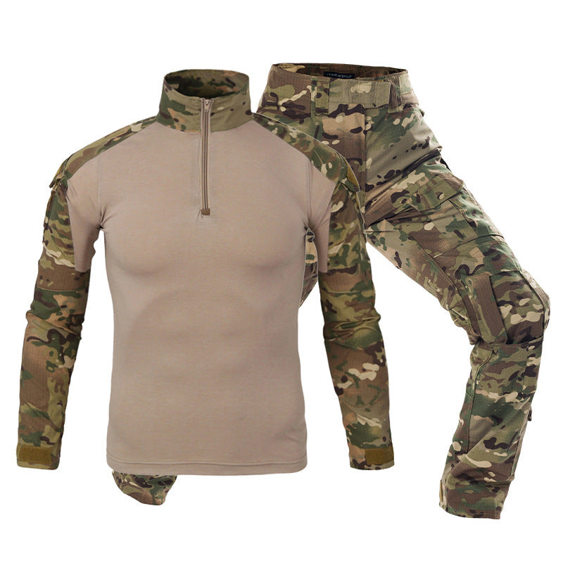 G2 battle frog suit camouflage suit men's long sleeved American MC camouflage outdoor frog training suit tactical suit