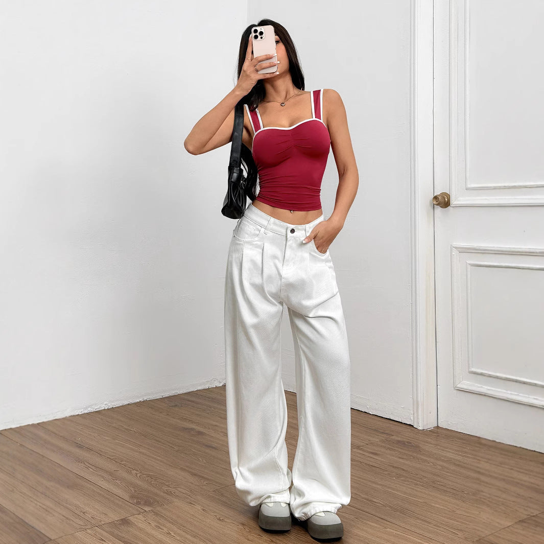 Women's sexy street style tank top slim fit and slimming top