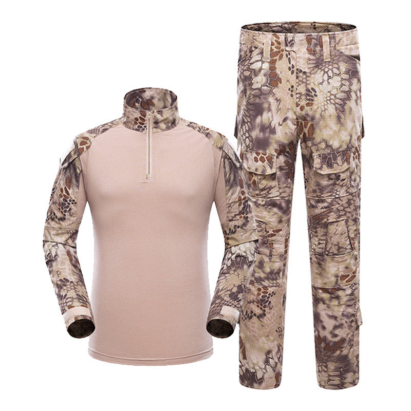 G2 battle frog suit camouflage suit men's long sleeved American MC camouflage outdoor frog training suit tactical suit