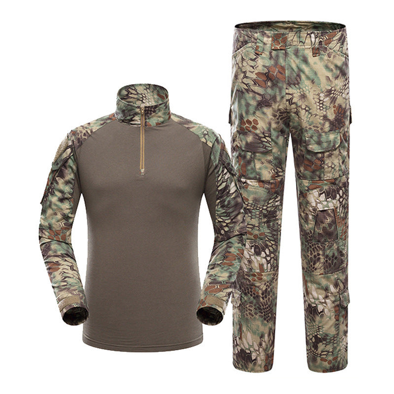 G2 battle frog suit camouflage suit men's long sleeved American MC camouflage outdoor frog training suit tactical suit