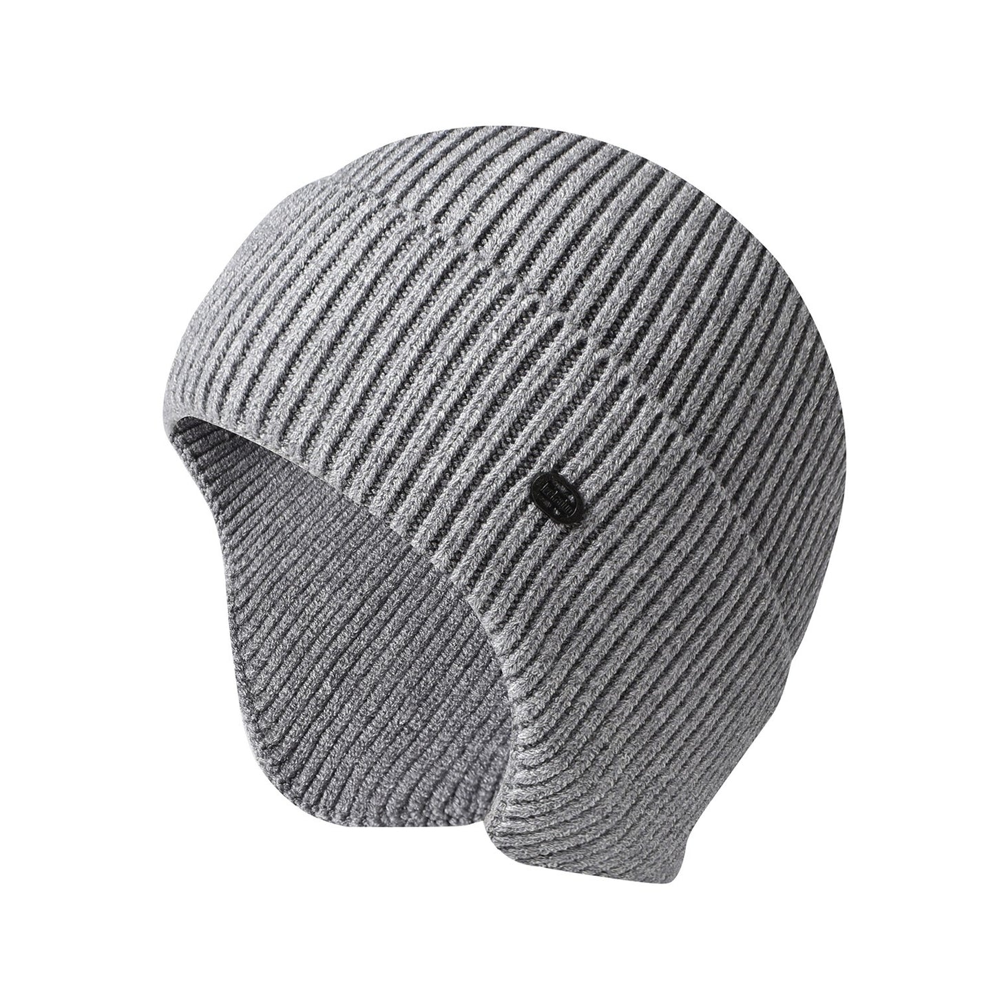 Knitted Hats In Autumn And Winter Men's And Women's Solid Color Warm Earmuffs Outdoor Cycling Wool Hats Ski Pullover Cold Hats