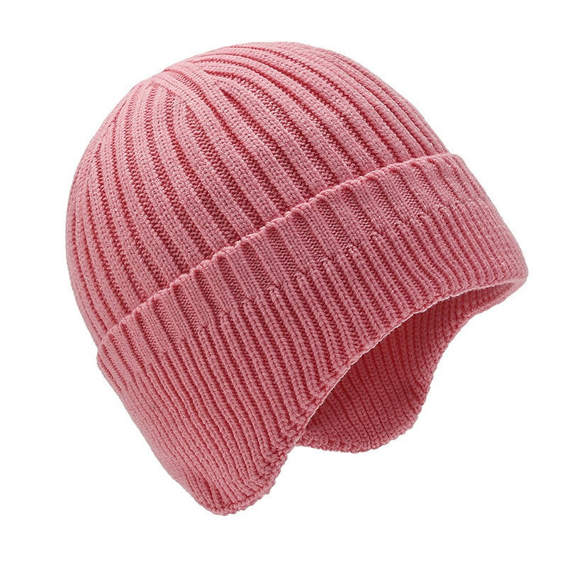 Hats Men's Autumn and Winter Woolen Hats Plush Thickened Knit Hats Korean Fashion Earmuffs Headcap Cold proof Warm Cap