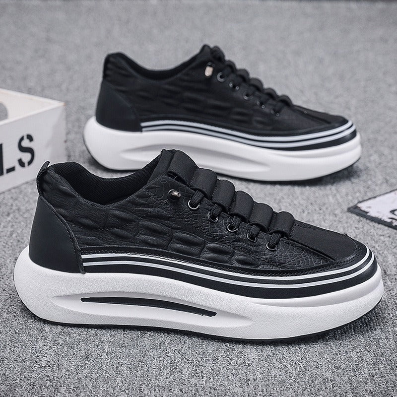 New breathable Men's sneaker versatile thick soled sports shoe trendy shoes