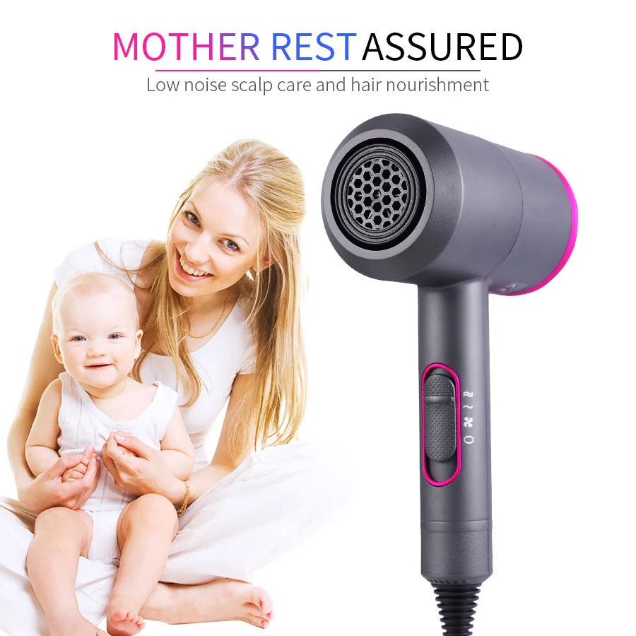 Hair Dryer Strong Wind Professional Hair dryer Salon Dryer Hot &Cold Wind Negative Ionic Hammer Blower Dry Electric Hair dryer