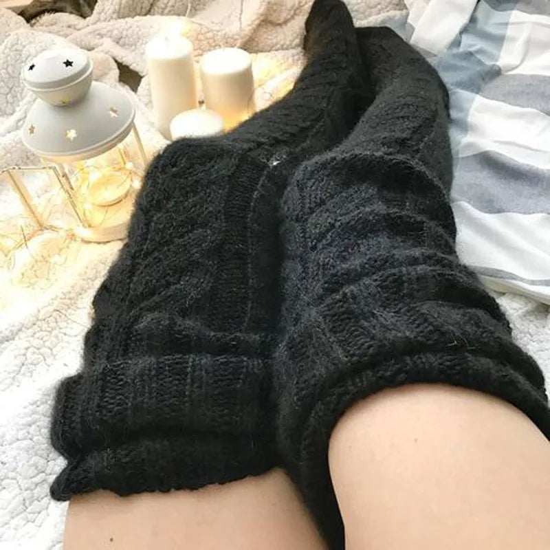Knitted Winter Knee Socks