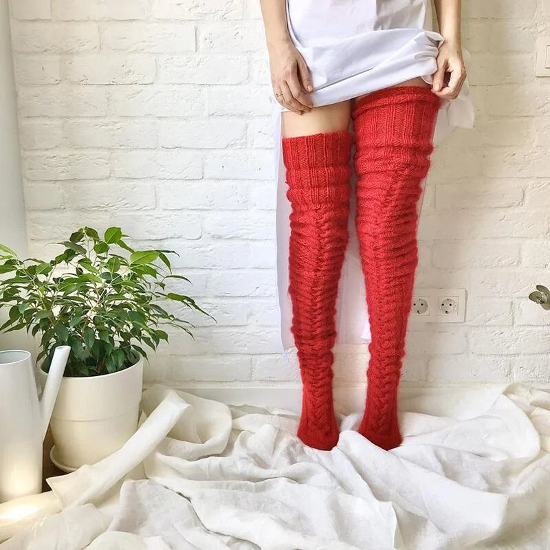 Knitted High Knee Socks