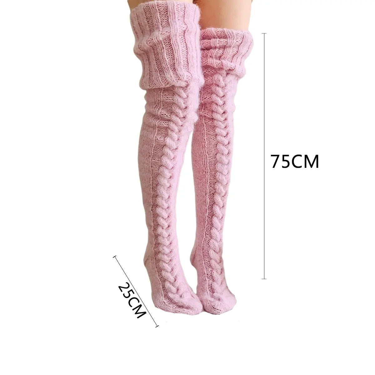 Knitted Winter Knee Socks
