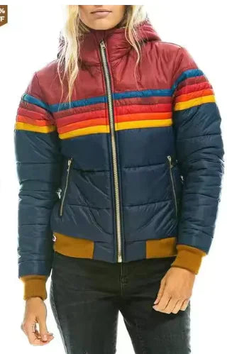 Winter Women's Jacket Hooded Parkas Oversize Pocket Back Velvet