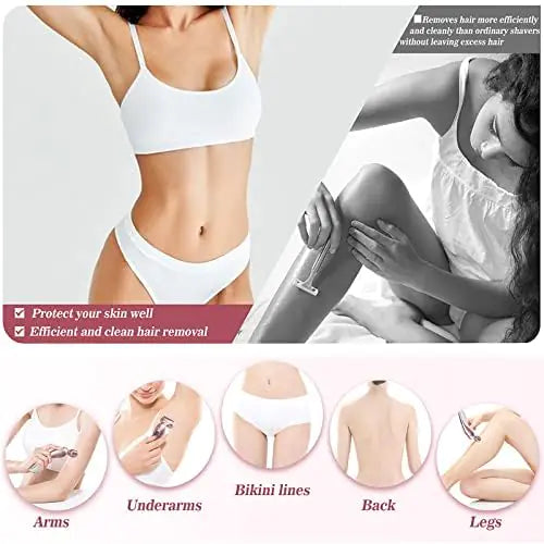 Electric Shaver for Women. Good Bikini Trimmer,, Underarm Pubic Hair, Rechargeable Shaver Wet Dry Use .