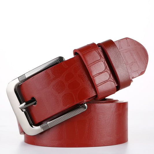 Men's needle buckle student belt minimalist jeans belt Father's Day gift